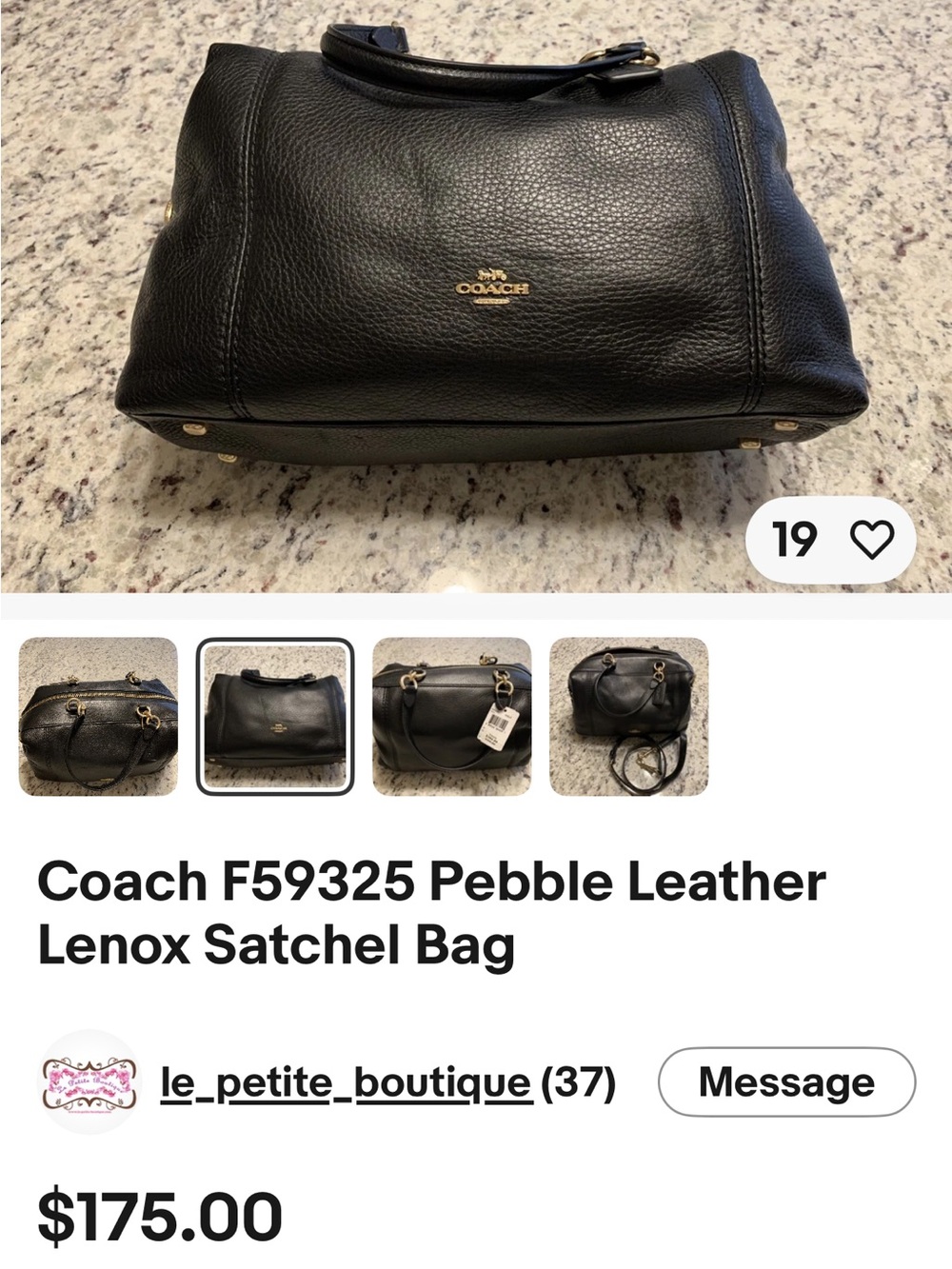Coach Blush Pink Leather Satchel - Picture 7 of 7